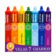 PACK VELAS 7 CHAKRAS Pack Velas 7 Chakras