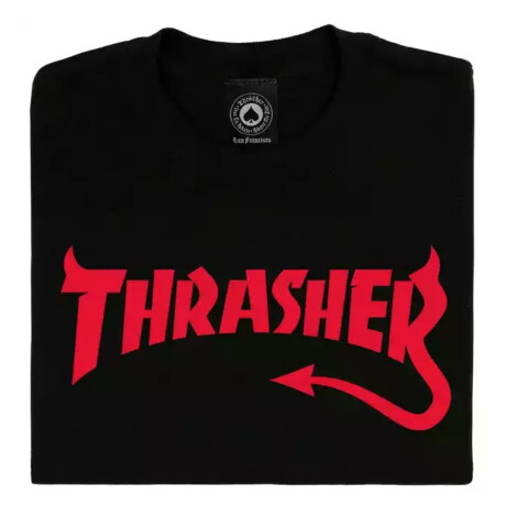 Remera Thrasher Diablo - Negro Remera Thrasher Diablo - Negro