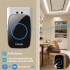 Timbre Inalámbrico Cacazi Premium Inteligente Led 300 Metros Color Variante Negro