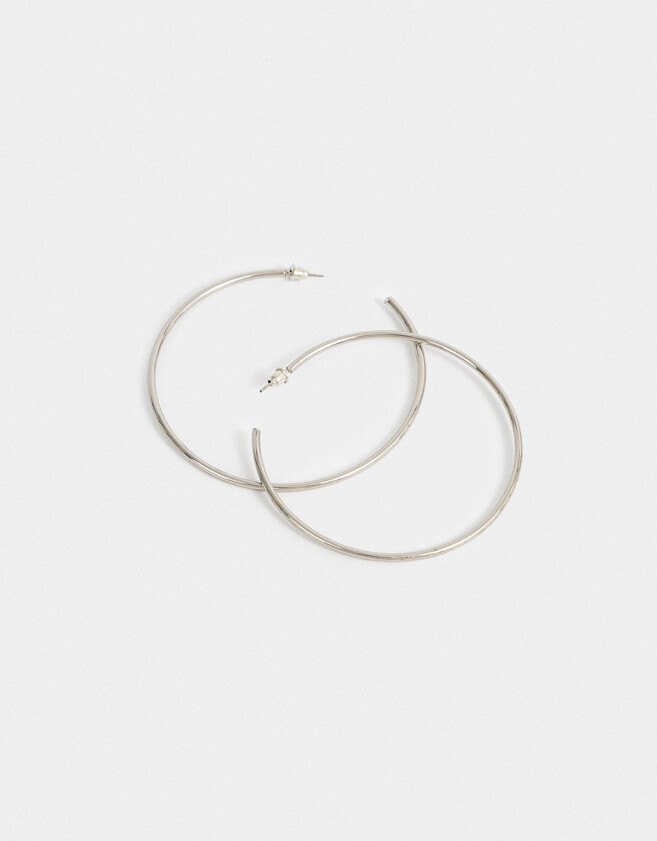 Aros Argollas Metal Argollas De Metal - Plateado