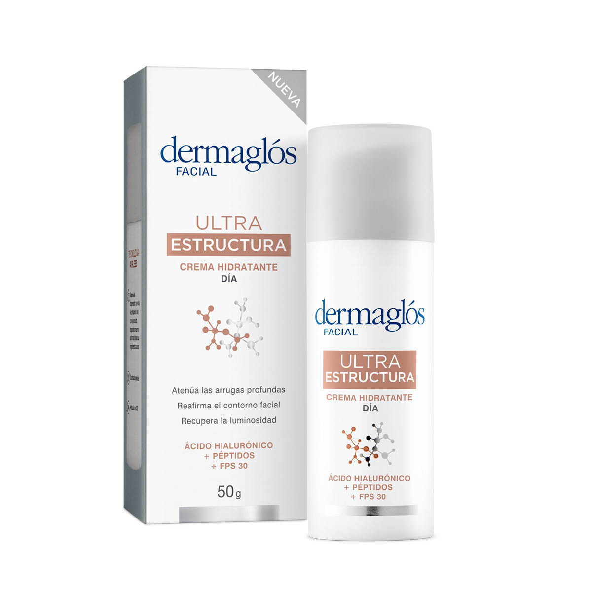 Dermaglós Facial Crema Hidratante Día Ultra Estructura 50 gr | Nutrición y Textura Renovada