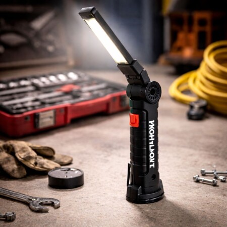 LAMPARA LINTERNA TALLER LED RECARGABLE IMANTADA MAGNETICA LAMPARA LINTERNA TALLER LED RECARGABLE IMANTADA MAGNETICA