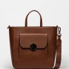Shopper The Circle En Cuero Graneado Tabaco
