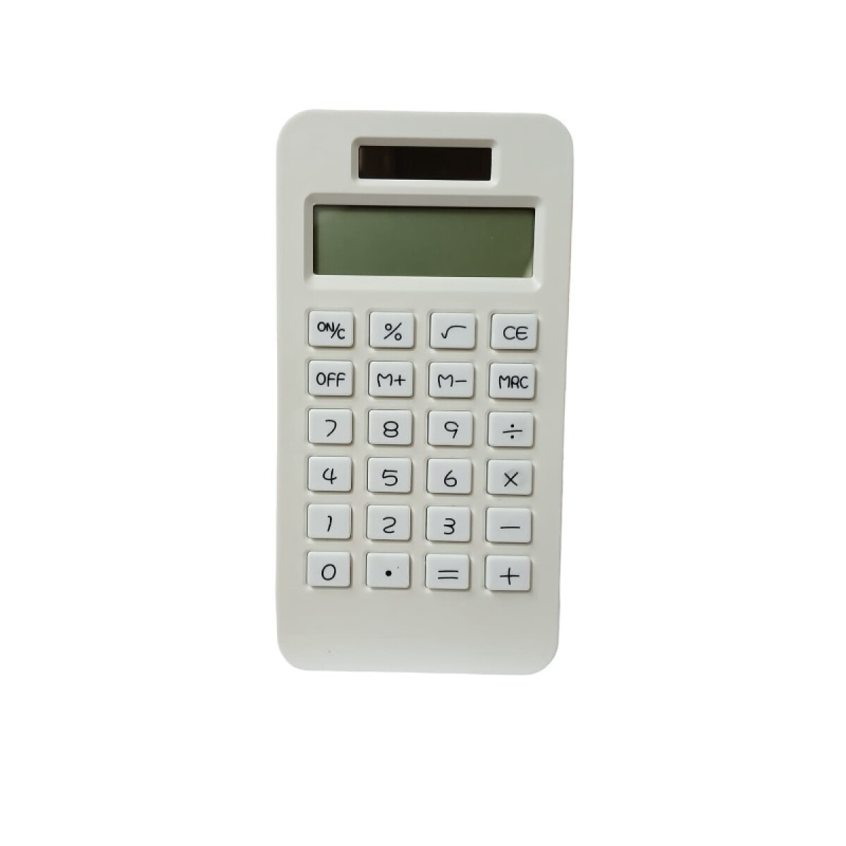 Calculadora solar mini - blanco 