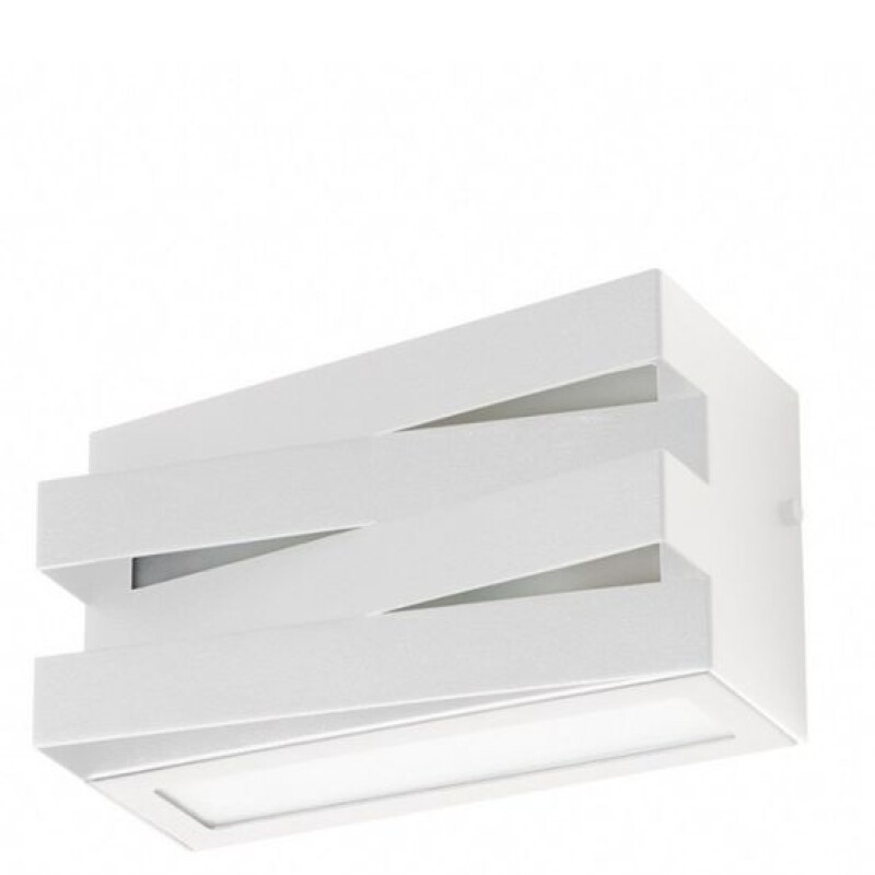 APLIQUE TRAMA RETANGULAR ALUMINIO IP54 225MM 1XE27BLANCO APLIQUE TRAMA RETANGULAR ALUMINIO IP54 225MM 1XE27BLANCO