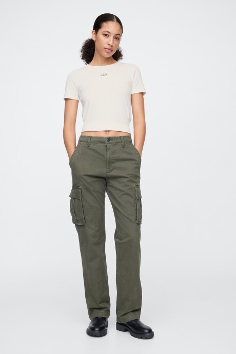 Remera Rib Mujer New Off White