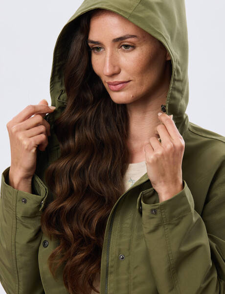 CAMPERA CON CAPUCHA Verde