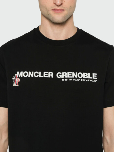 Moncler - Remera Grenoble Manica Negro