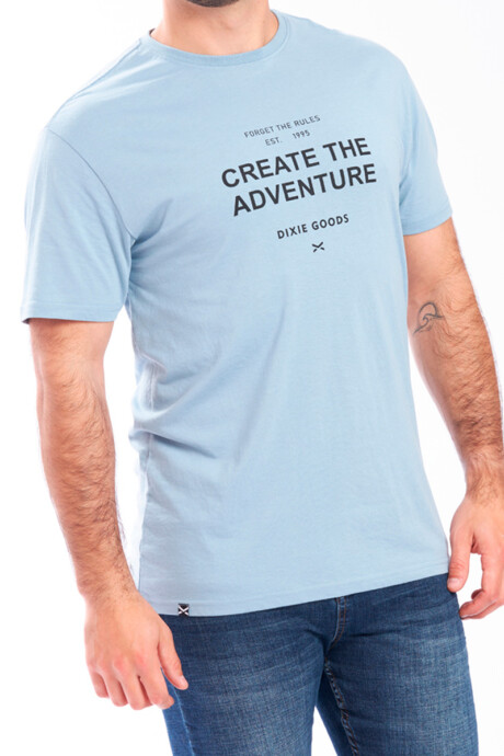 T-SHIRT ERIE DIXIE Azul Piedra