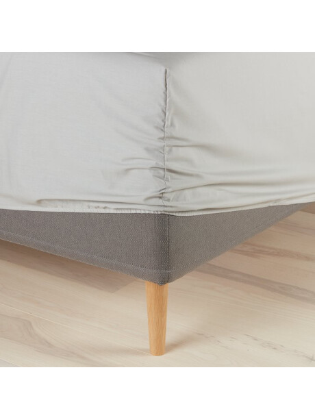 Sábana ajustable DAGNY 1 Plaza 90x200x35 gris claro Sábana ajustable DAGNY 1 Plaza 90x200x35 gris claro