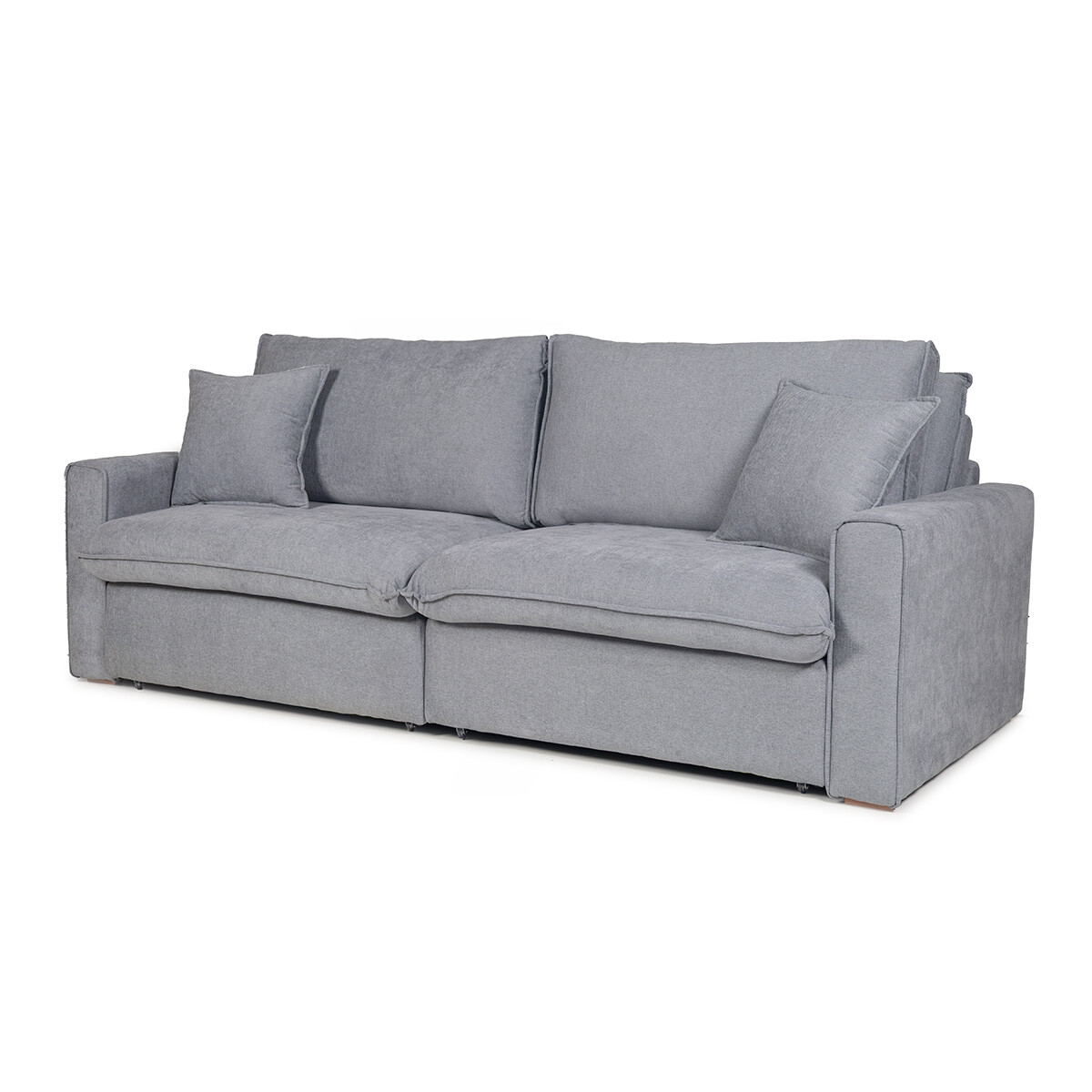 Sofá Cama Soft - Tela Microfibra - AA-13 (Gris) 