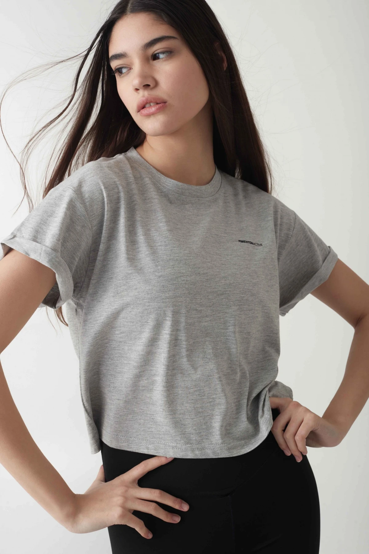Remera Asteria Gris Melange