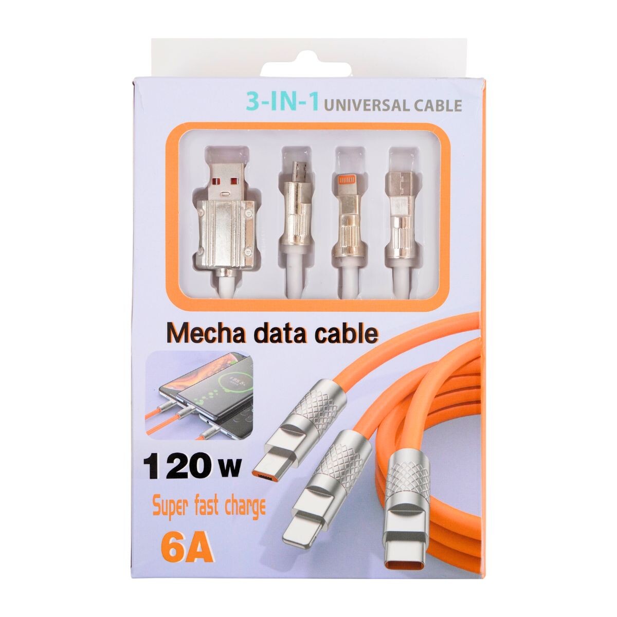 Cable USB con 3 adaptadores 