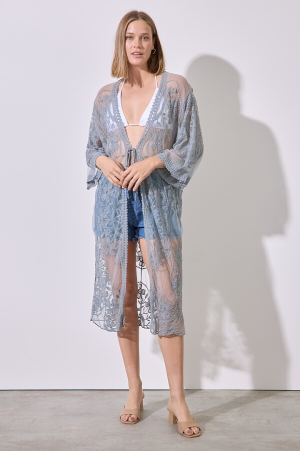 Kaftan Bordado GRIS