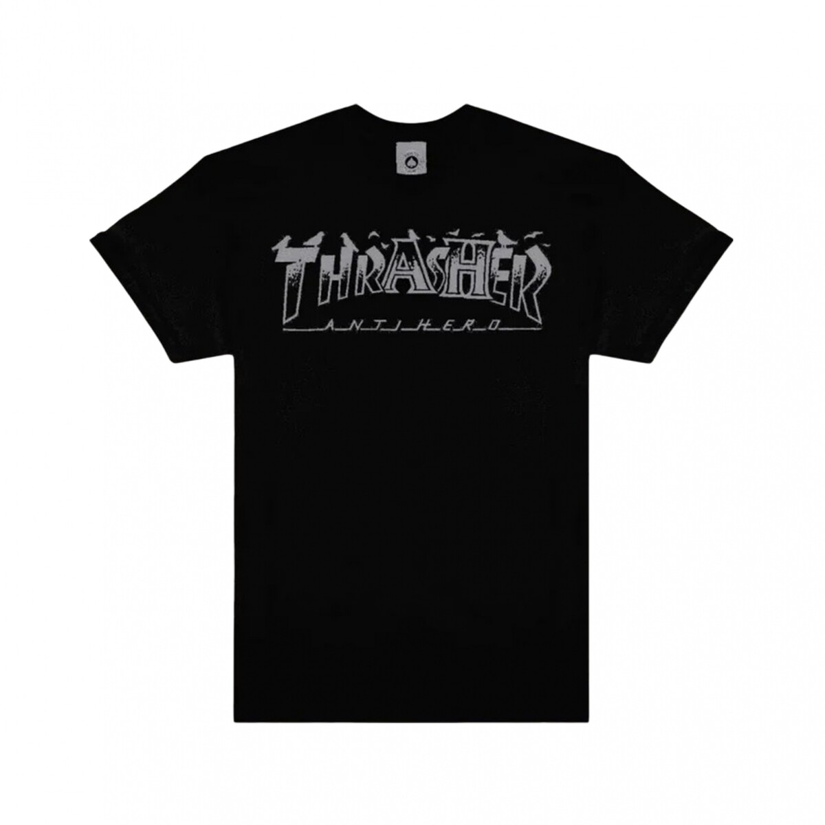 REMERA THRASHER X ANTI HERO PIGEON MAGAZINE - Black 