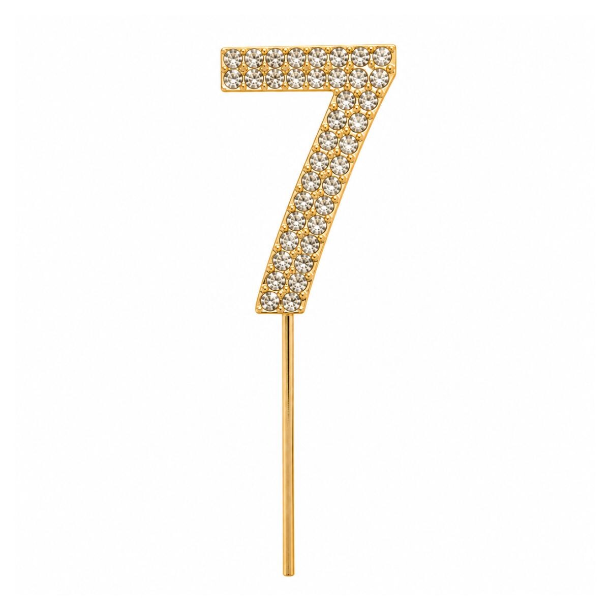 Topper Número Brilloso de Strass - SIETE 