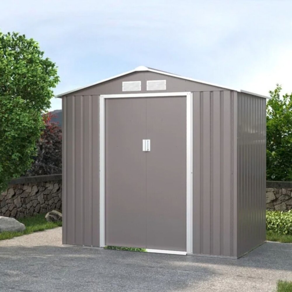 Galpon de Jardn Metalico Puerta Corrediza - 213x127x195 cm Galpon de Jardn Metalico Puerta Corrediza - 213x127x195 cm