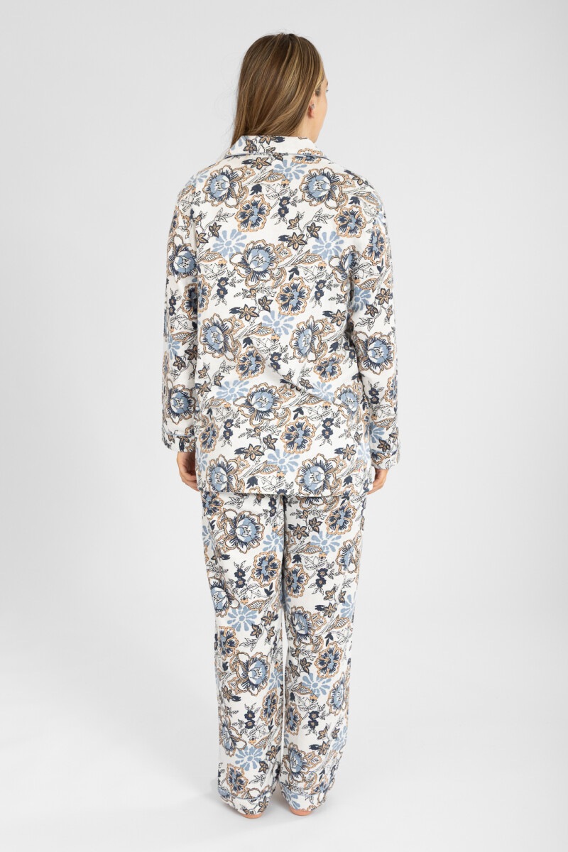 Pijama franela Flores
