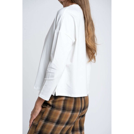 Remera Manga Larga Algodon Elastano Nacar