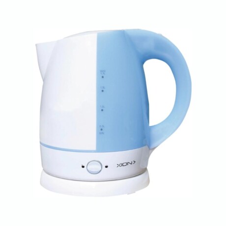 XION JARRA ELECTRICA 1.7 LTS. FUNCIÓN MATE XI-GL23 Jarra Eléctrica XION XI-GL23 2200W Selector de Temperatura 1.7Lt Azul Y Blanca