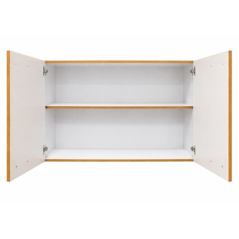 Mueble Aéreo de Cocina 2 Puertas Color Cerejeira | Estante Interno y Acabado Brillante UV Mueble Aéreo de Cocina 2 Puertas Color Cerejeira | Estante Interno y Acabado Brillante UV