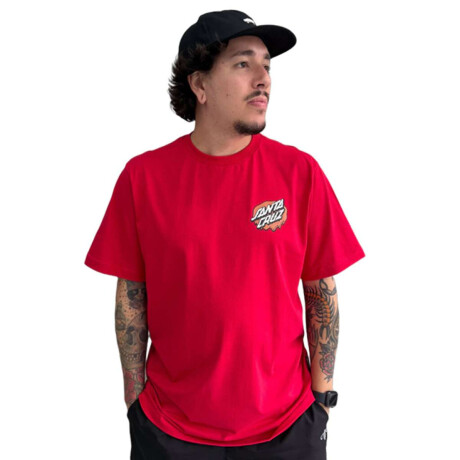 Remera Santa Cruz Slime Scream Roja