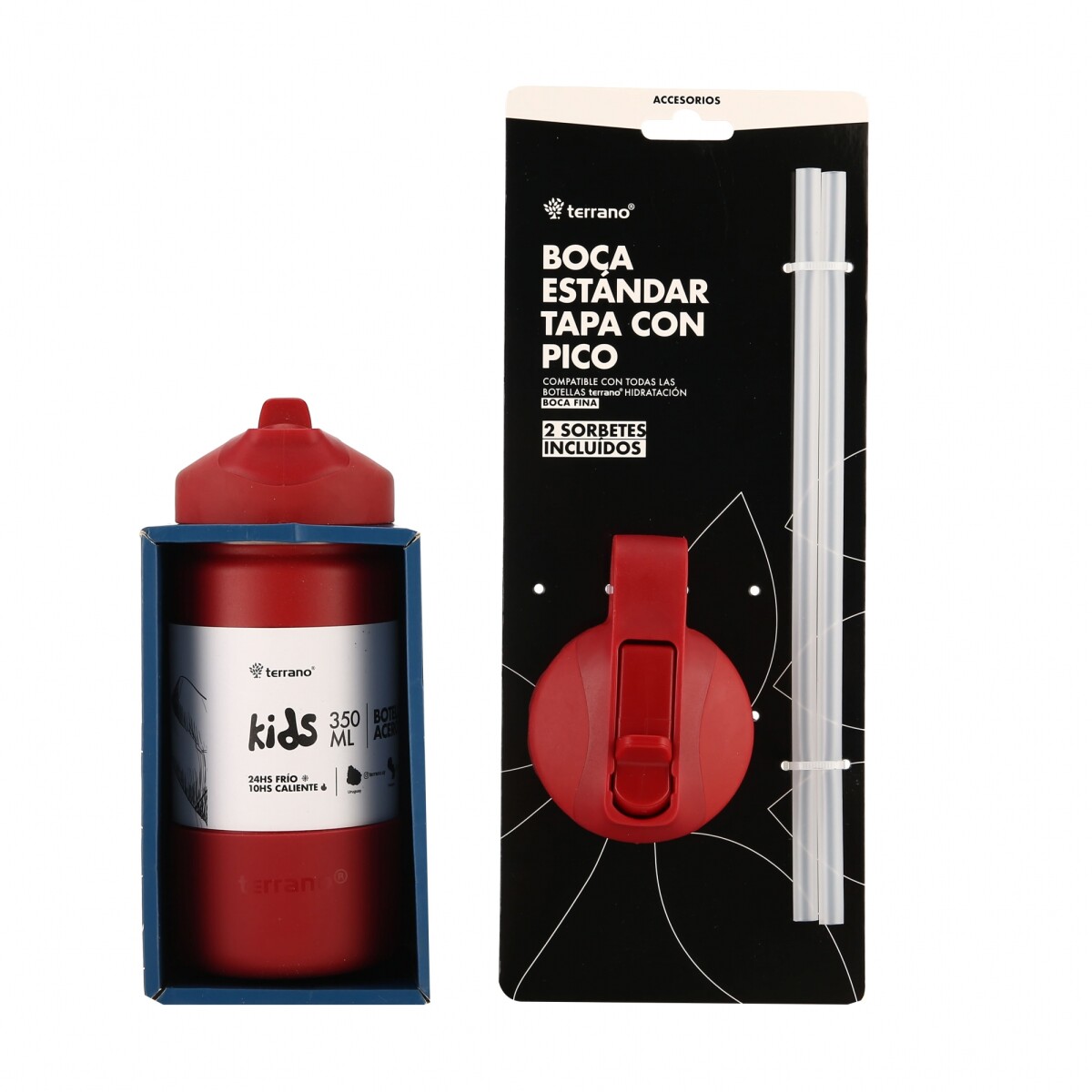 Repuesto Tapa c/Pico Para Botella 350ML - Rojo 