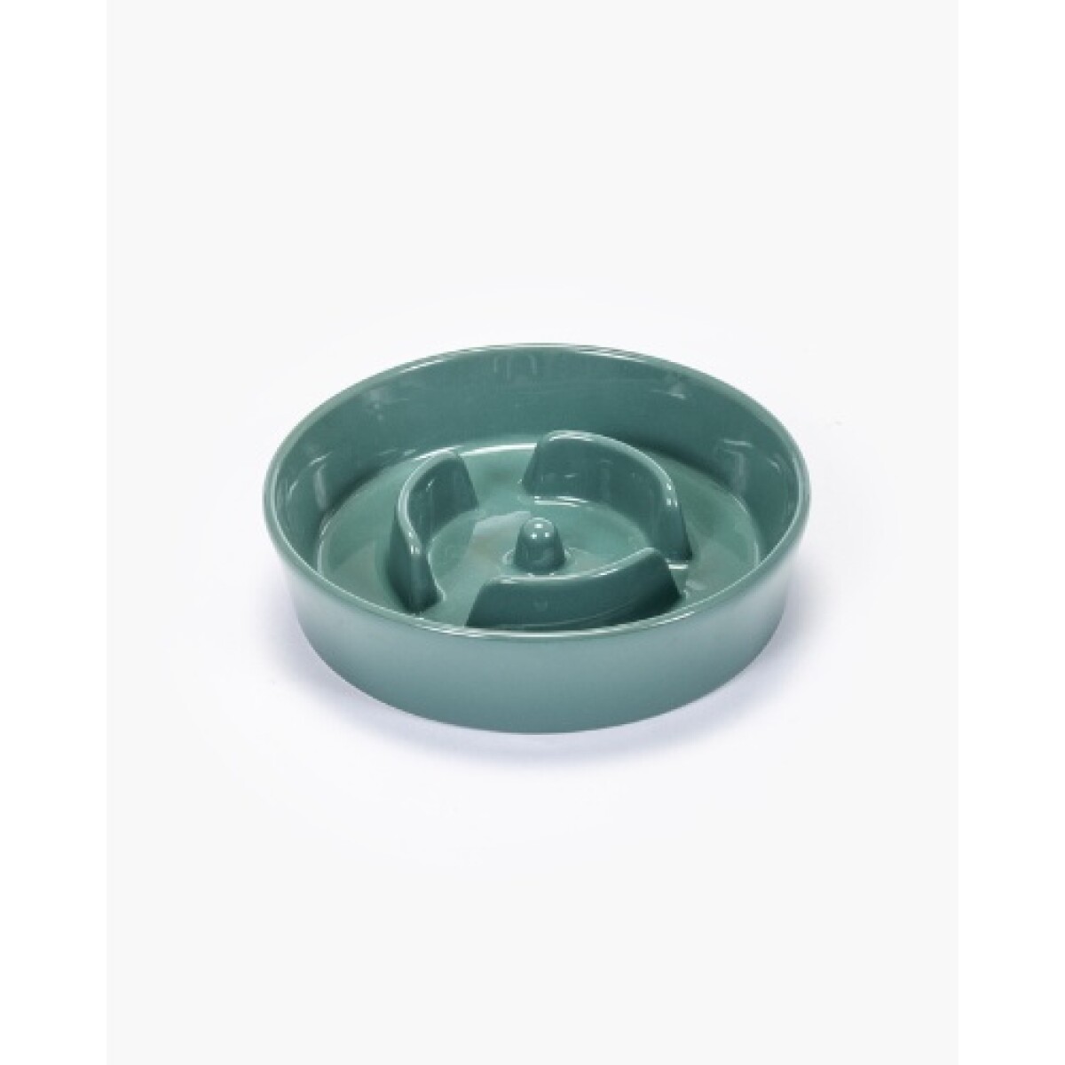 Comedero cerámica come lento 16cm, Verde - Comedero Cerámica Come Lento 16cm, Verde 