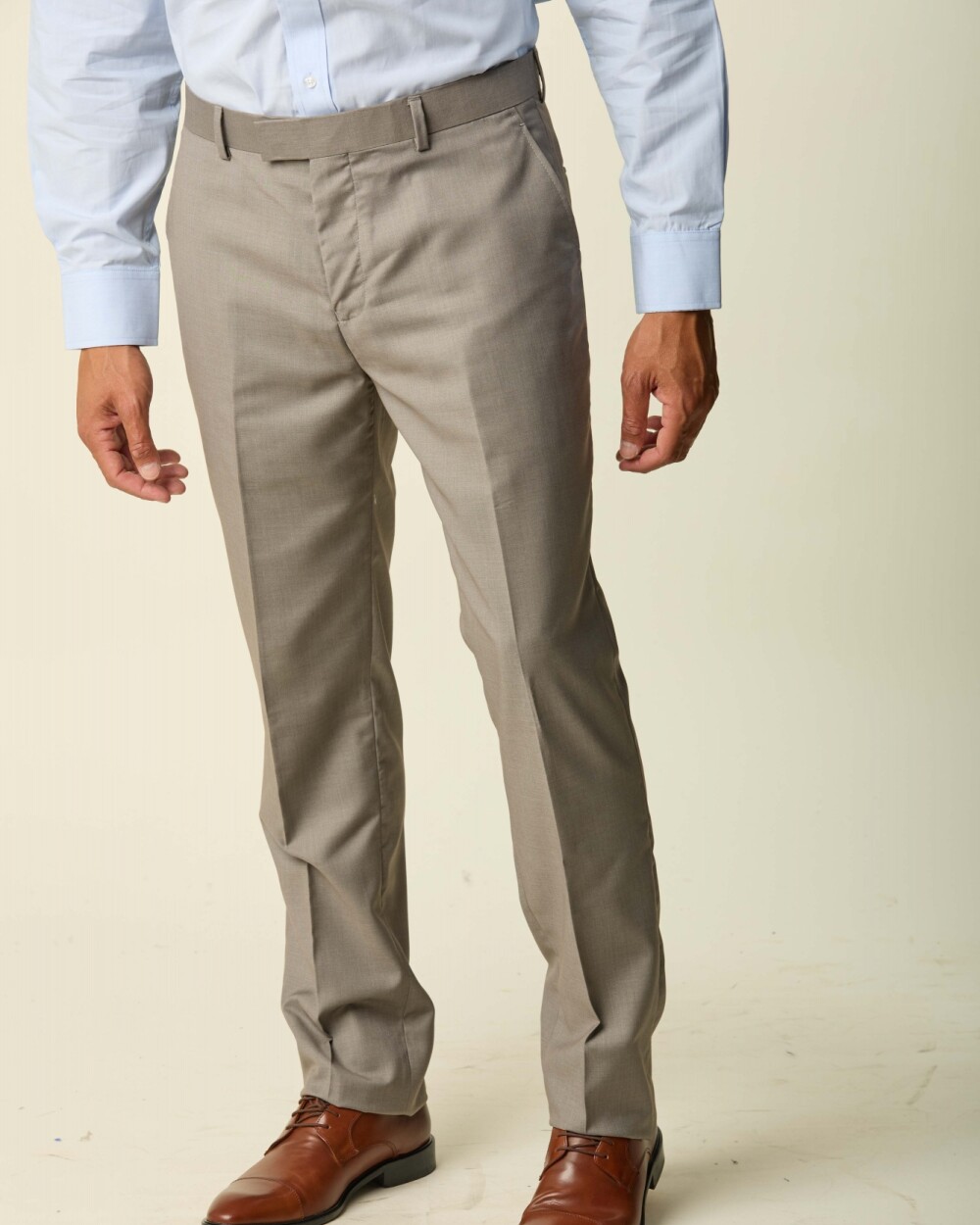 Pantalón Vestir Corte Clásico Beige