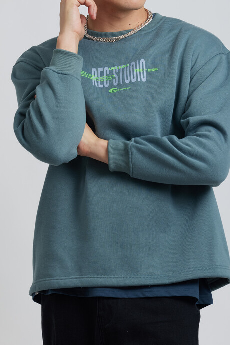 SWEATER RECS DIXIE Azul Piedra