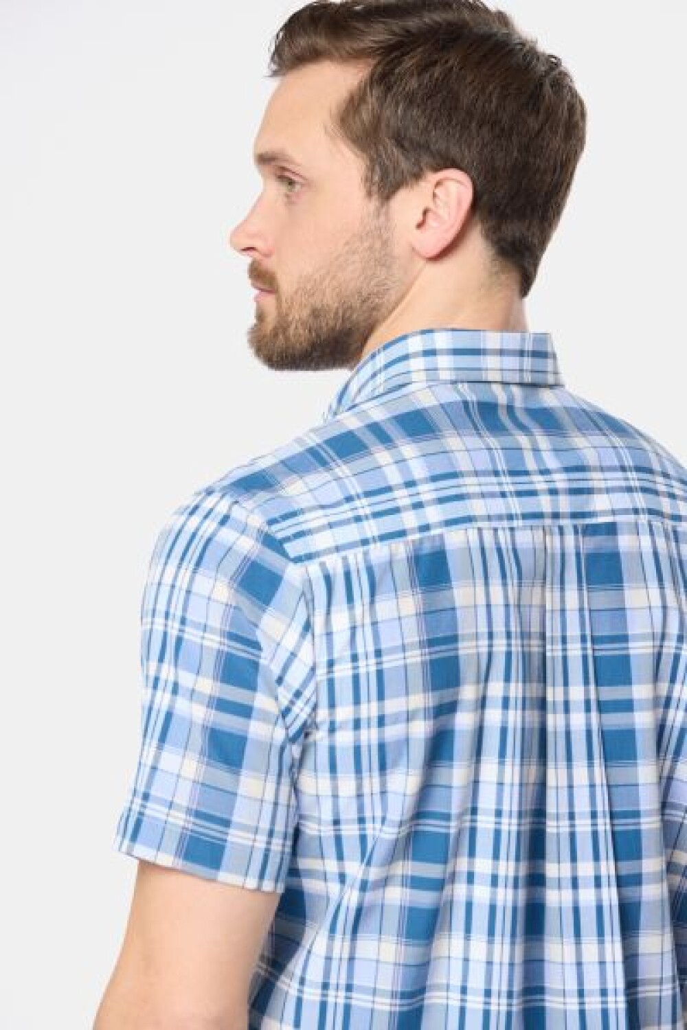 CAMISA SPORT A CUADROS Azul