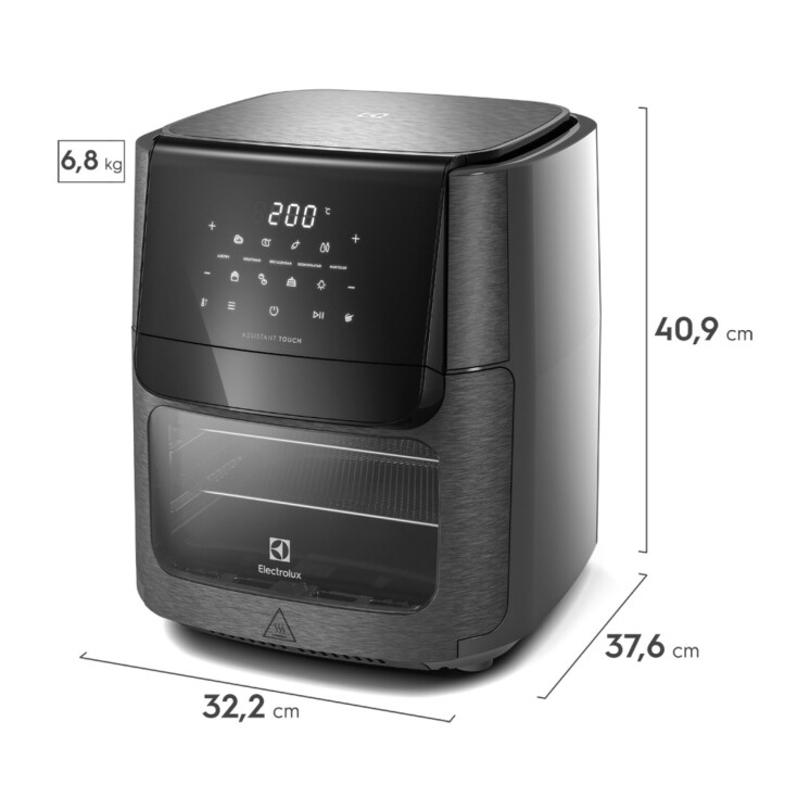Freidora de Aire Horno Electrolux Experience 12 L Digital EAF90 Freidora de Aire Horno Electrolux Experience 12 L Digital EAF90