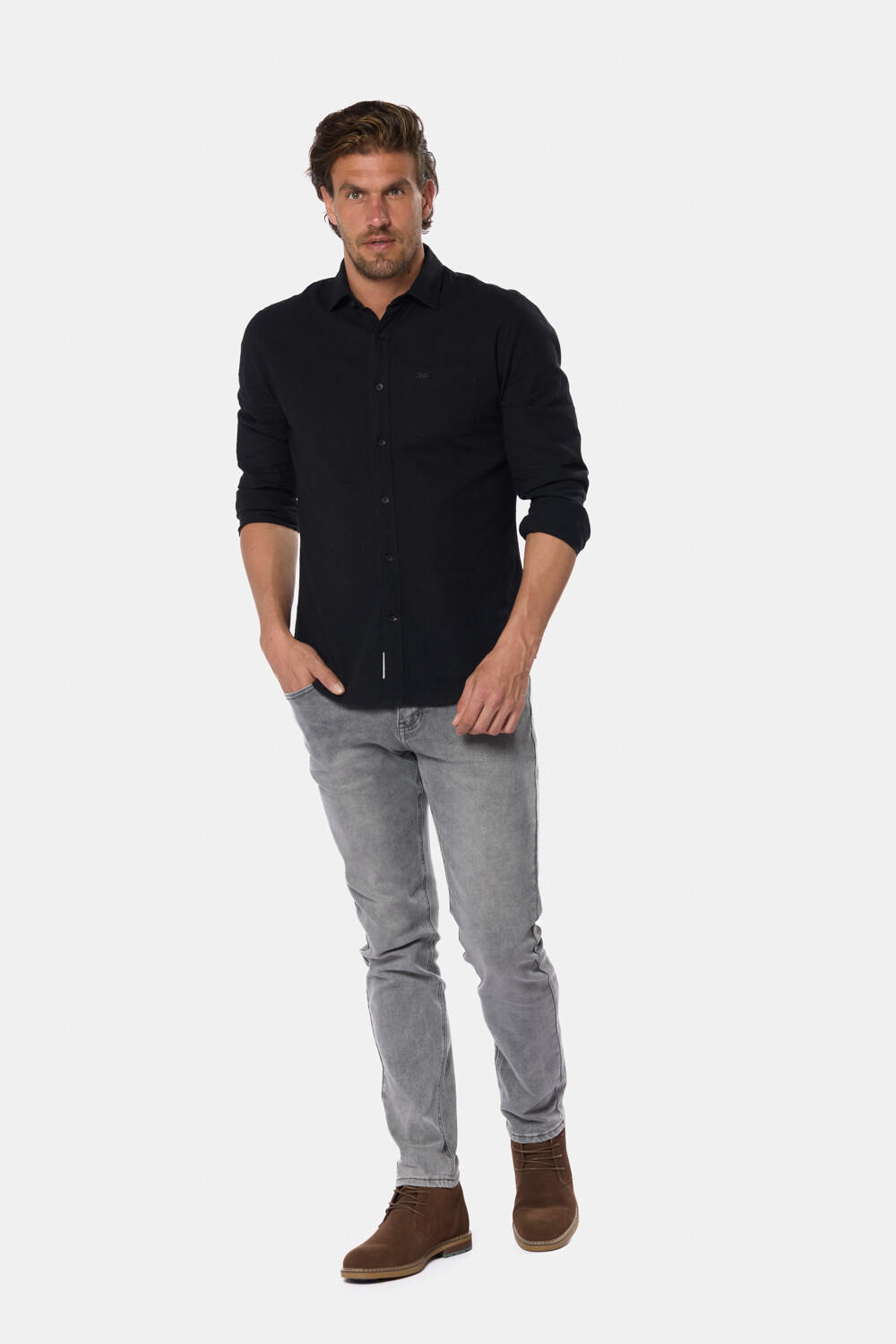 PANTALÓN DE JEAN SKINNY Gris
