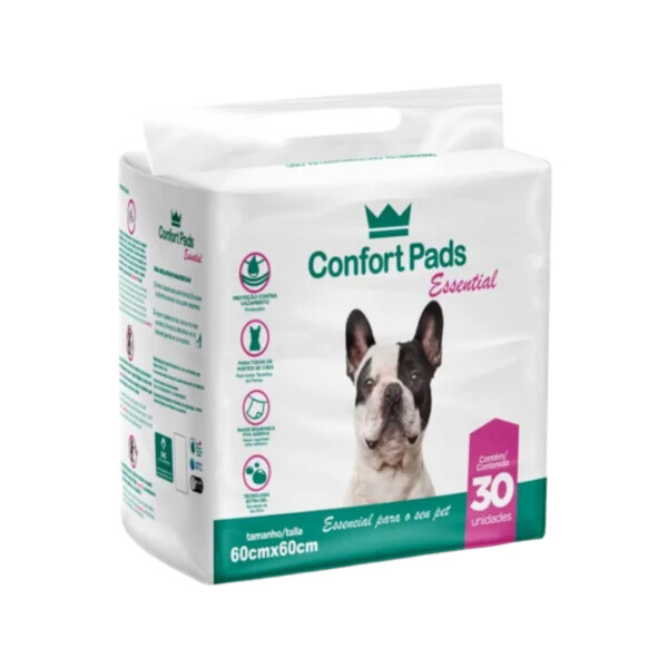 EMPAPADORES CONFORT PADS ESSENTIAL 60X60CM PACK 30U EMPAPADORES CONFORT PADS ESSENTIAL 60X60CM PACK 30U