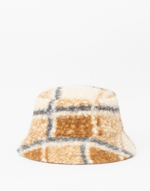 Sombreros Piluso Con Print Escocés - Combinacion Multicolor