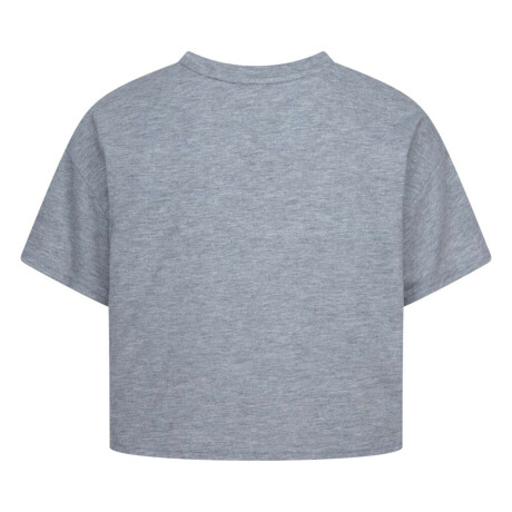 Remera Tie Front Gfx Boxy de Niña Gris