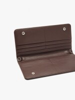 Cartera Con Textura Y Asa De Cordón marron
