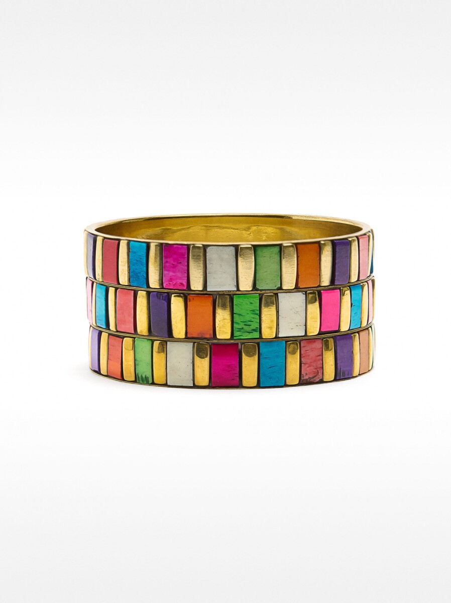 Set Multicolor De Pulseras Rígidas - multicolor 