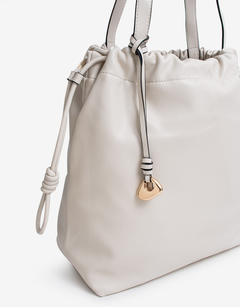 Saca Cartera Saca Con Charm - Blanco Crudo