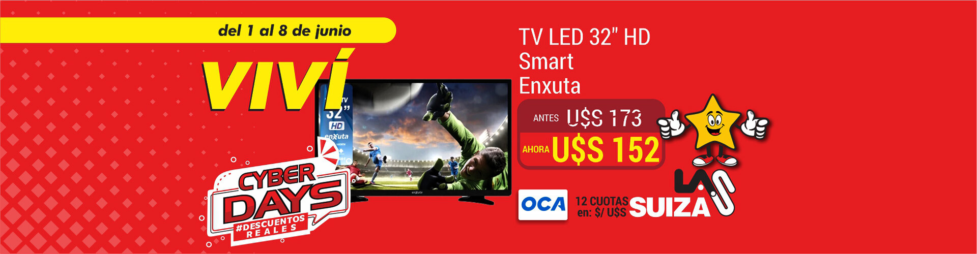 Led 32" Enxuta
