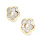 Caravanas clips en oro 18k con nácar Caravanas clips en oro 18k con nácar