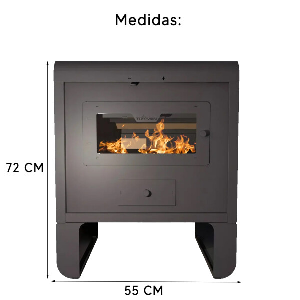 Calefactor Tromen A Leña Pehuen P12 12000 Kcal CALEFACTOR TROMEN PEHUEN P12 32318