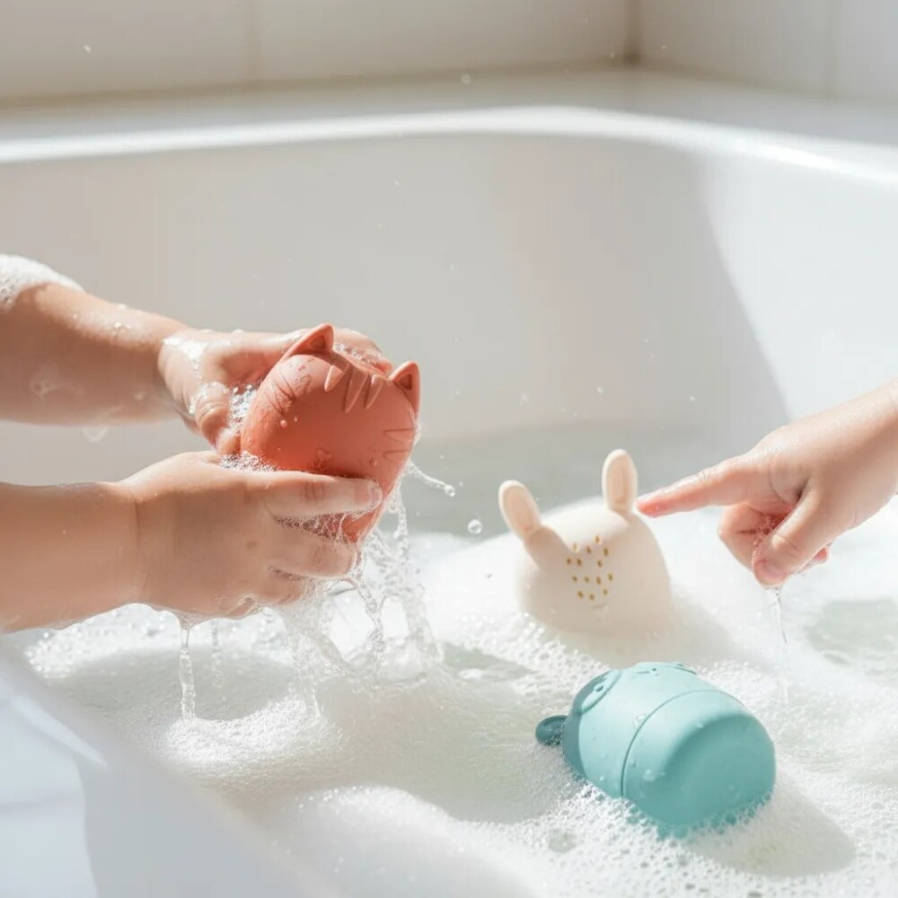 Juego baño animales lavables BUBA silicona Juego baño animales lavables BUBA silicona