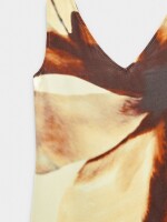 Vestido Midi Estampado Floral multicolor