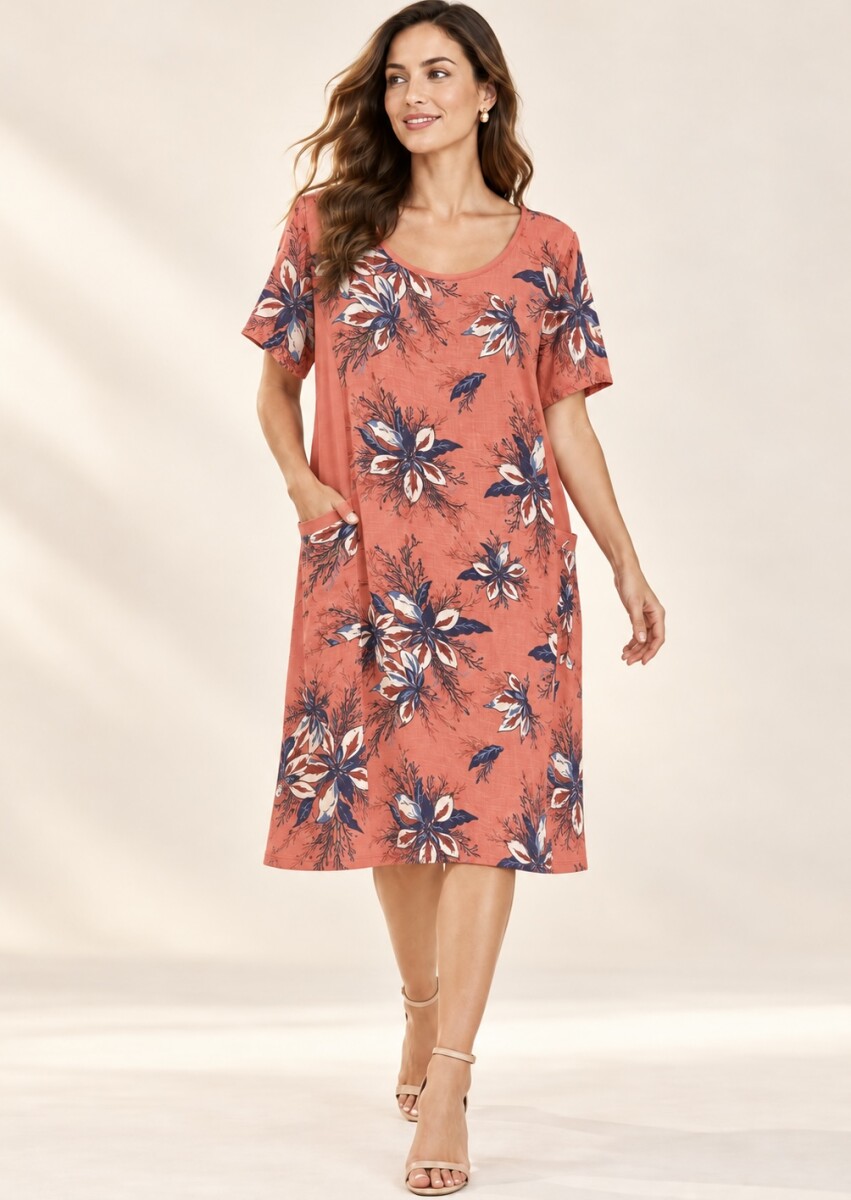 VESTIDO JEYLI - ESTAMPADO TERRACOTA 