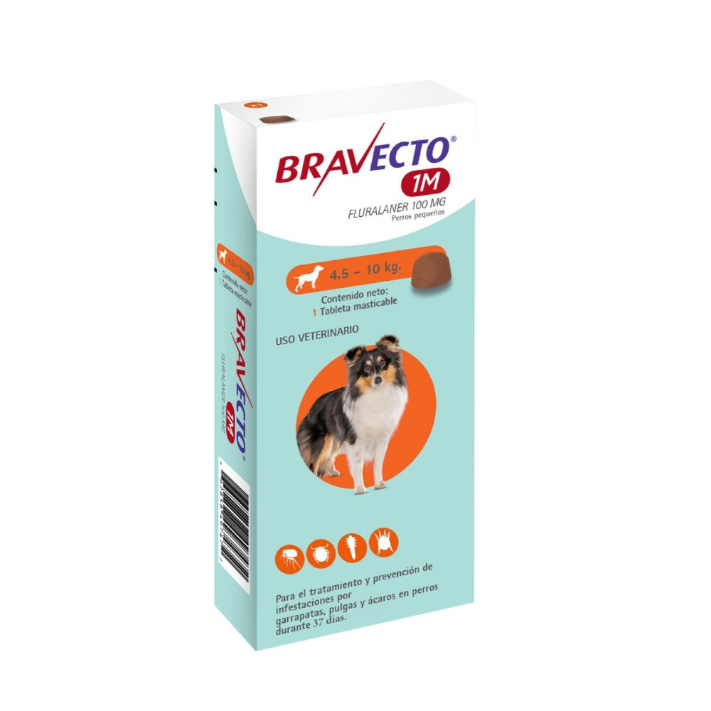 BRAVECTO MENSUAL MSD PERROS 4,5 A 10KG BRAVECTO MENSUAL MSD PERROS 4,5 A 10KG