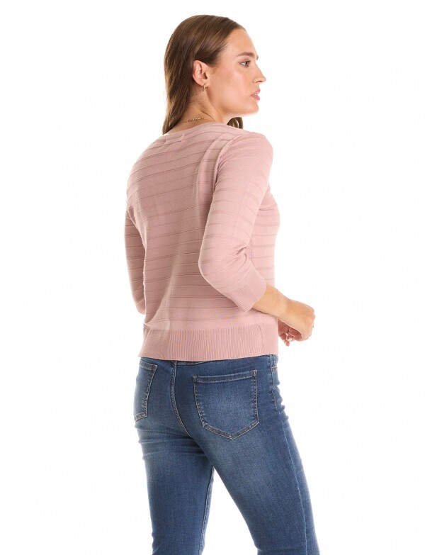 Cardigan Basico ROSA OSCURO