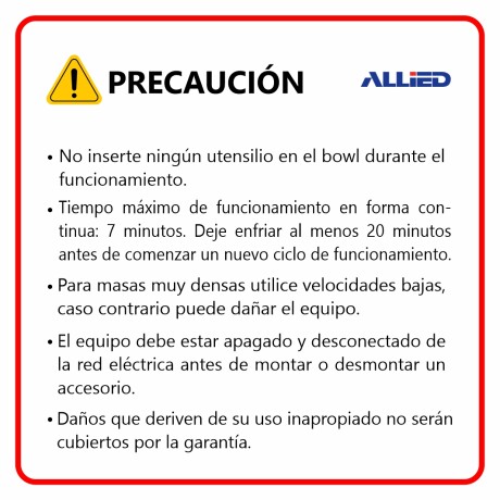 Batidora Planetaria Allied 6 Velocidades 5 L Acero Inox NEGRO