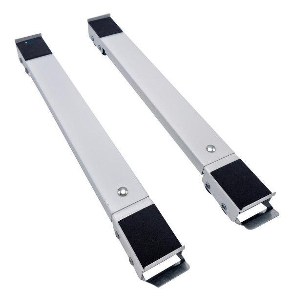 Soporte Carro Base Heladera Cocina Lavarropa Secadora Ruedas Variante Color Blanco