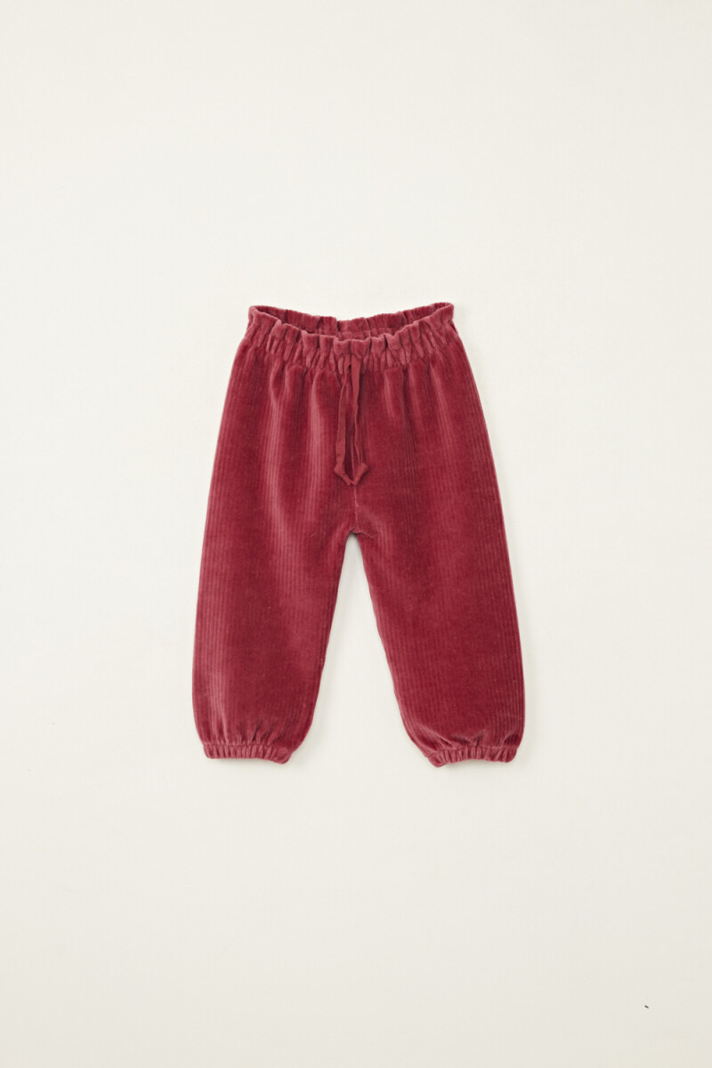 Pantalón pana Bordó